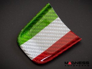 FIAT 500 ABARTH Steering Wheel Lower Center Trim Piece - Carbon Fiber - EU Model - Italian Theme